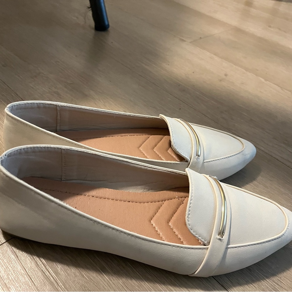 Elegant White Loafers for Women